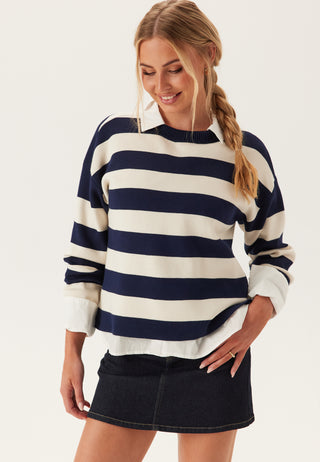 Vmsilje Long Sleeve O-neck Boxy Pullover