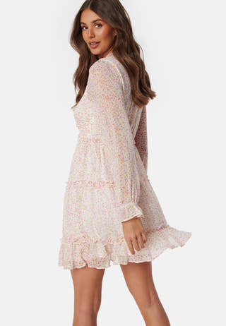 Vmsmilla LS frill short dress
