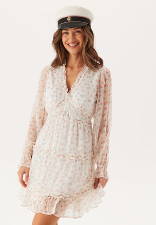 Vmsmilla LS frill short dress