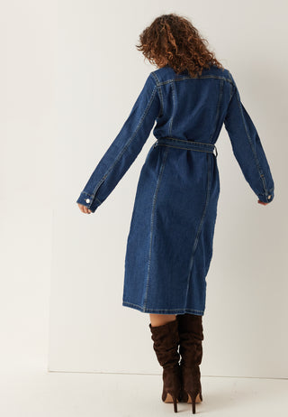 Vmtelly Langermet Denimkjole