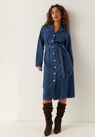 Vmtelly Long Sleeve Denim Dress