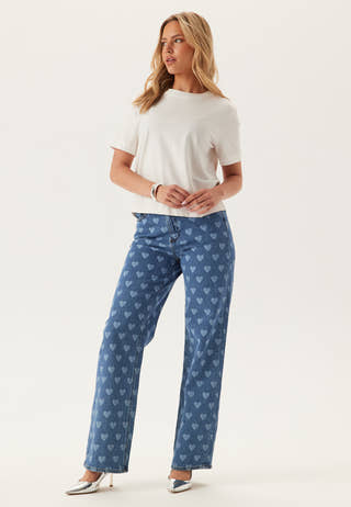 Vmtessa Hr Wide Jeans Print
