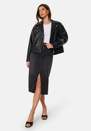 Vmveri High Rise Calf Denim Skjørt