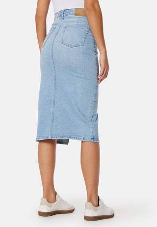 Vmveri High Rise Calf Denim Skjørt