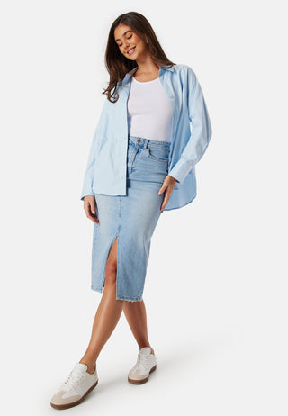 Vmveri High Rise Calf Denim Skjørt