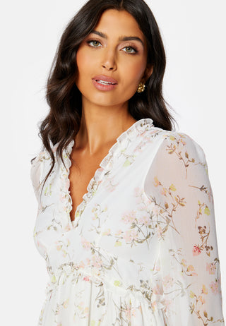 Wonda 7/8 Frill Short Dress