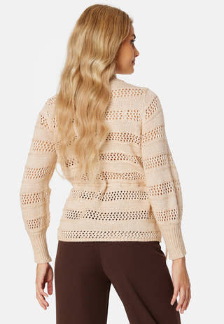 Be 3/4 Pointelle Knit Top