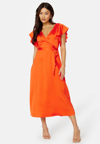 Carolina S/S V-Neck Midi Dress