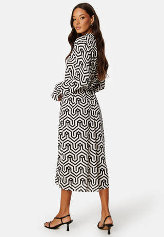 Daca Sana L/S Midi Calf Shirt Dress