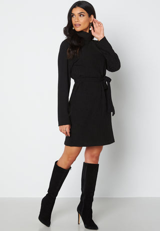 Elita High Neck L/S Dress