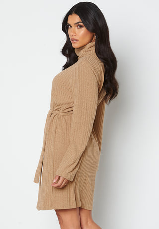 Elita High Neck L/S Dress