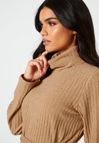 Elita High Neck L/S Dress