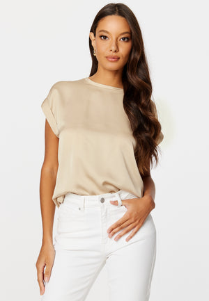 Viellette S/S Satin Topp