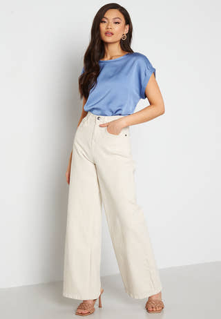Viellette S/S Satin Top