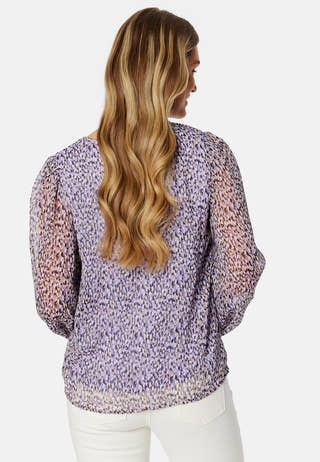 Falia Dotta V-Neck L/S Top