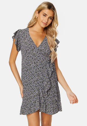 Fini Wrap S/S Short Dress