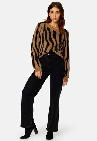 Hello L/S Jaquard Knit Top