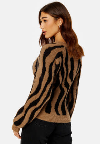 Hello L/S Jaquard Knit Top