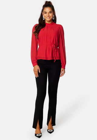 Karolina L/S Tie Belt Top