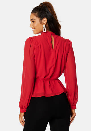 Karolina L/S Tie Belt Top