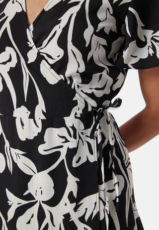 Vilovie S/S Wrap Midi Dress
