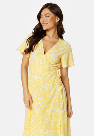Vilovie S/S Wrap Midi Dress