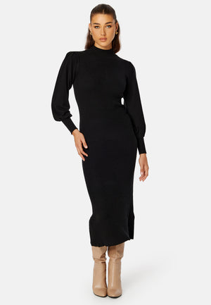 Luciana L/S High Neck Knit Dress