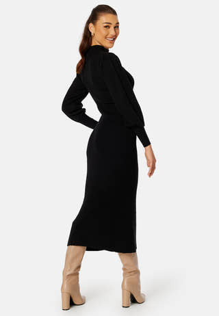 Luciana L/S High Neck Knit Dress
