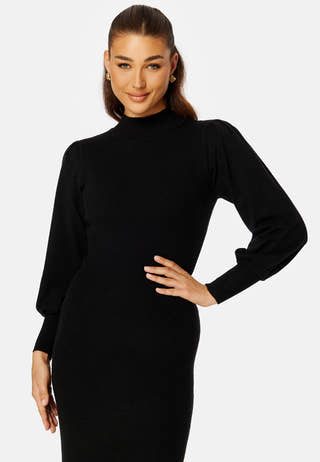 Luciana L/S High Neck Knit Dress