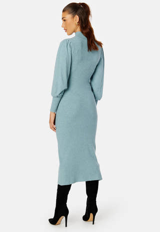 Luciana L/S High Neck Knit Dress