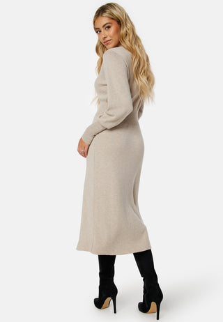 Marla L/S Collar Long Knit Dress
