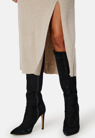 Marla L/S Collar Long Knit Dress