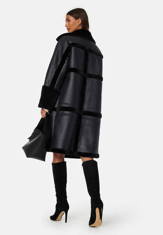 Melda L/S Faux Sherling Coat