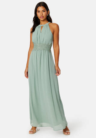 Milina Halterneck Maxi Dress