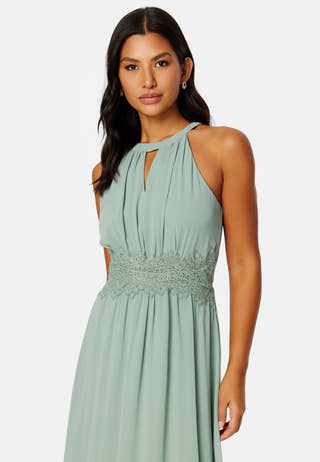 Milina Halterneck Maxi Dress