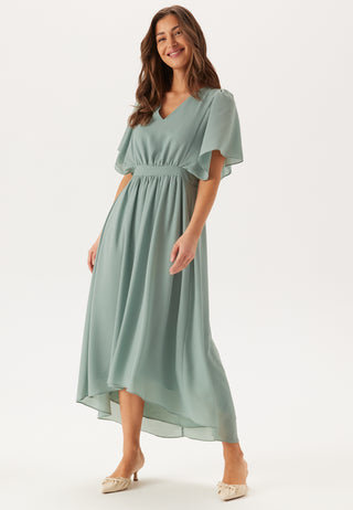 Mirage 2/4 V-Neck Ankle Dress
