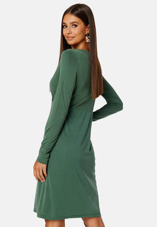 Modala L/S Wrap Midi Dress/SU