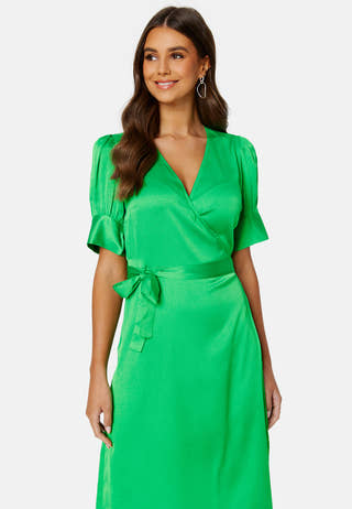 Naria S/S Wrap Midi Dress