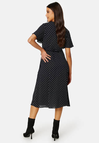 Ninna S/S Wrap Midi Dress