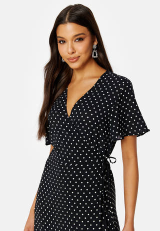 Ninna S/S Wrap Midi Dress