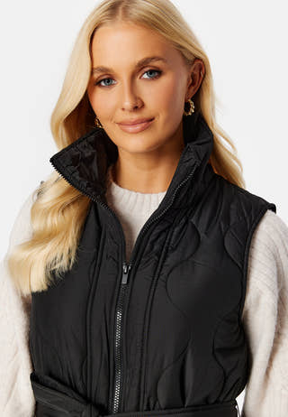 Olinira L/S Quilted Long Vest