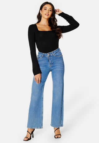 Popsa Squareneck Knit Top