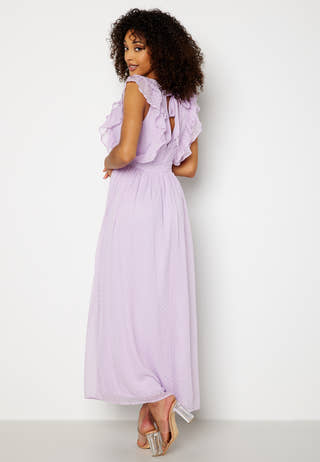 Renata V-neck S/L Ankle Dress