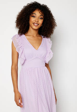 Renata V-neck S/L Ankle Dress