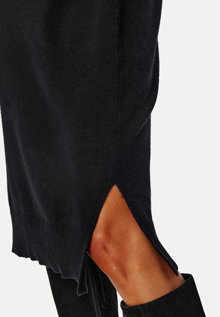 Viril Crew Neck Midi Dress