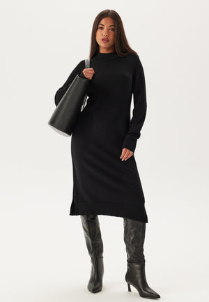 Viril Crew Neck Midi Kjole