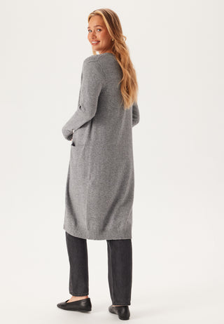 Viril lang strikket cardigan