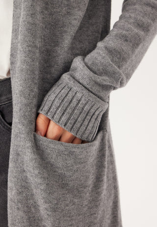 Viril lang strikket cardigan