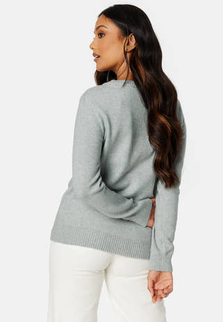 Viril O-neck L/S Knit Top