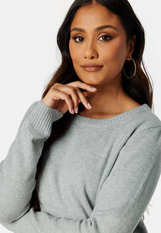 Viril O-neck L/S Knit Top